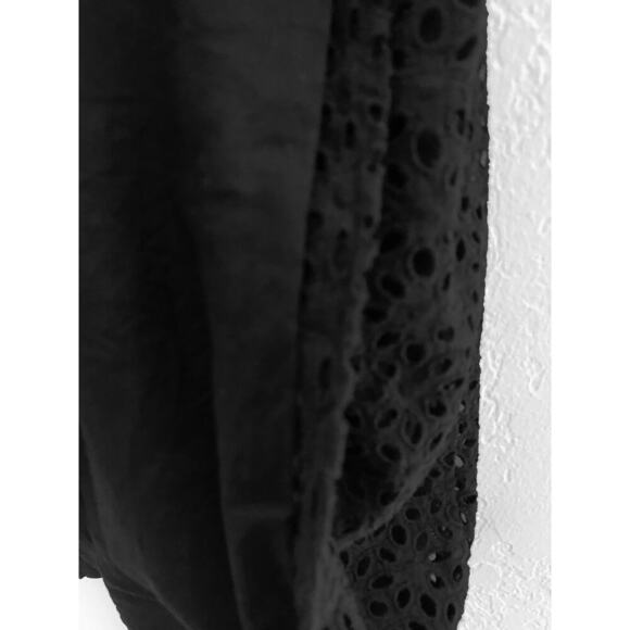 Maje Women's Jaggy Black A Line Eyelet Lined Pleated Mini Skirt Classic Flirty - Picture 3 of 8